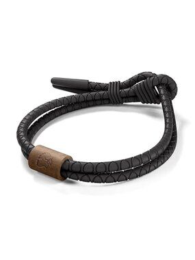 Mens Adjustable Silicone Rope Bracelet Waterproof Sweatproof Stainless Steel